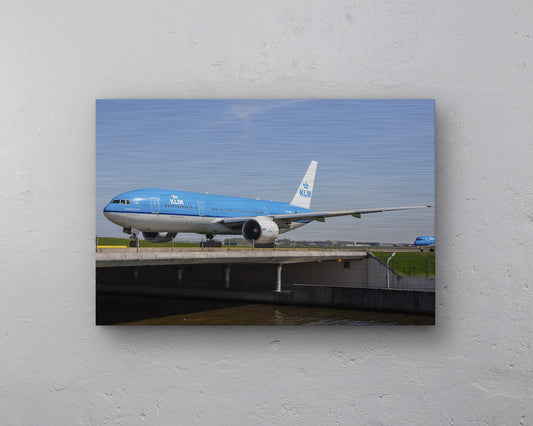 KLM Boeing 777-200 Taxiing Aluminum print - 60cm x 40cm