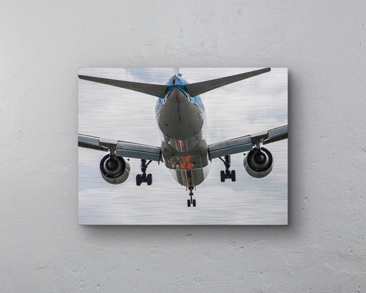 KLM Boeing 777-300 Belly shot Aluminium print - 40cm x 30cm