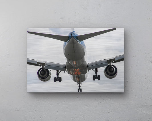 KLM Boeing 777-300 Belly shot Aluminum print - 60cm x 40cm