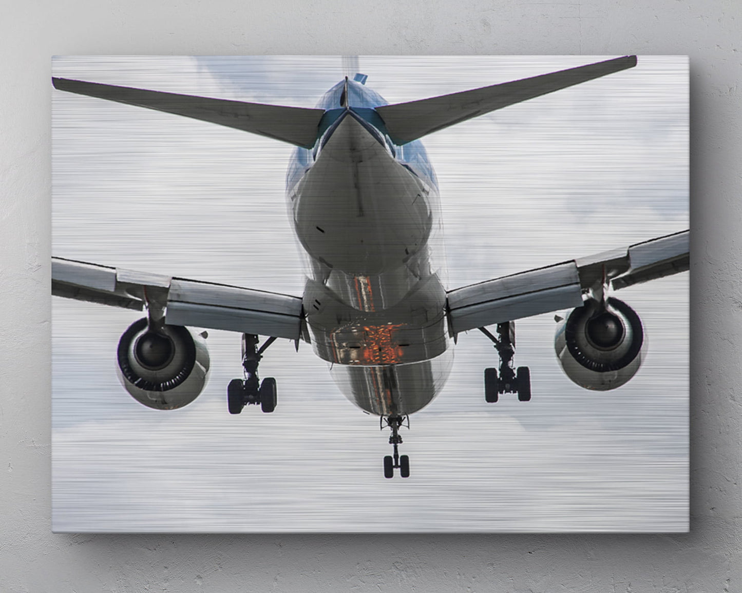 KLM Boeing 777-300 Belly shot Aluminum print - 80cm x 60cm