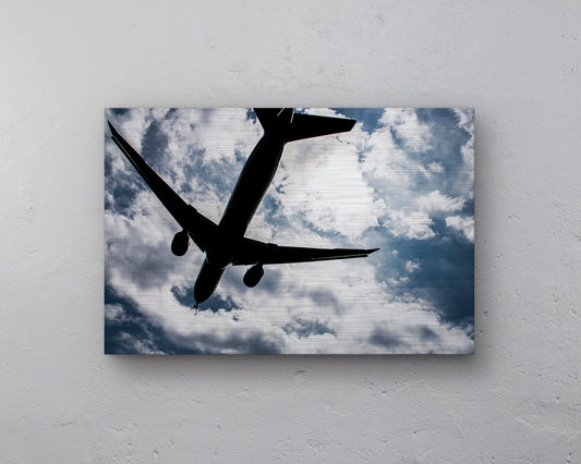 KLM Boeing 777-300 Tail shot Aluminum print - 60cm x 40cm