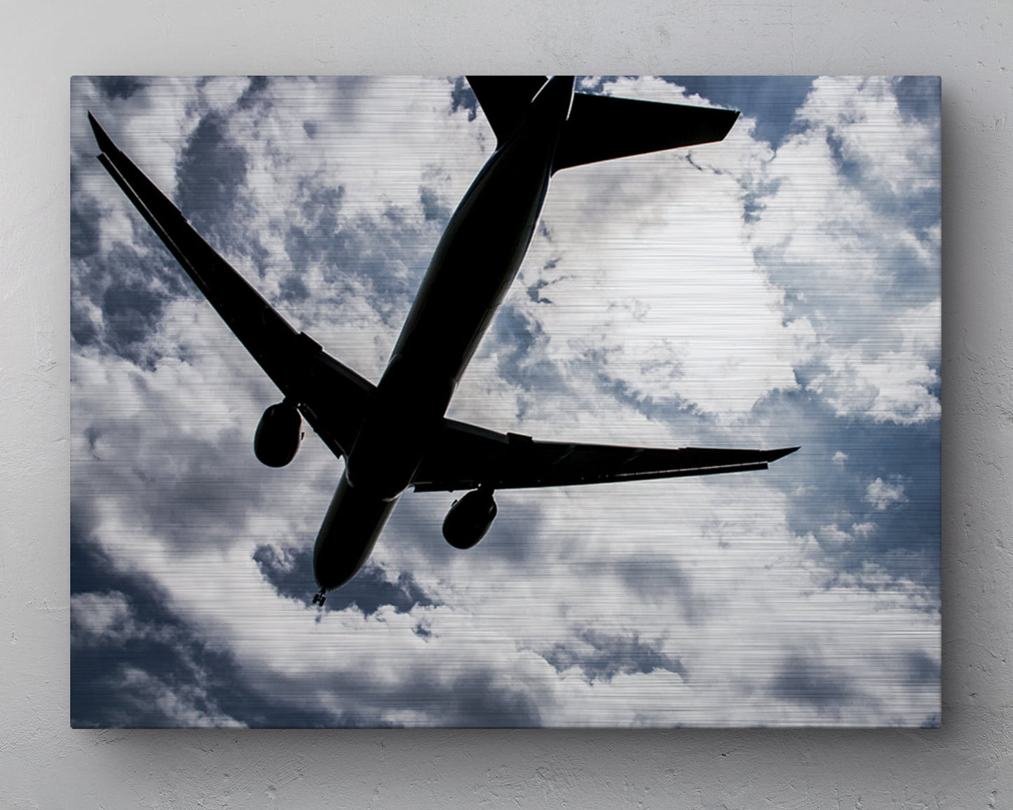 KLM Boeing 777-300 Tail shot Aluminum print - 80cm x 60cm