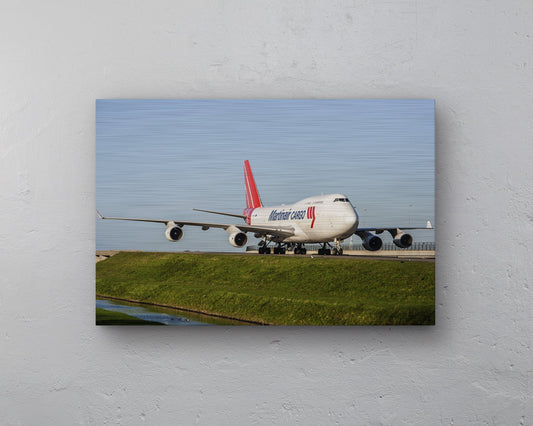 Martinair Boeing 747-400 Taxiënd Aluminium print - 60cm x 40cm