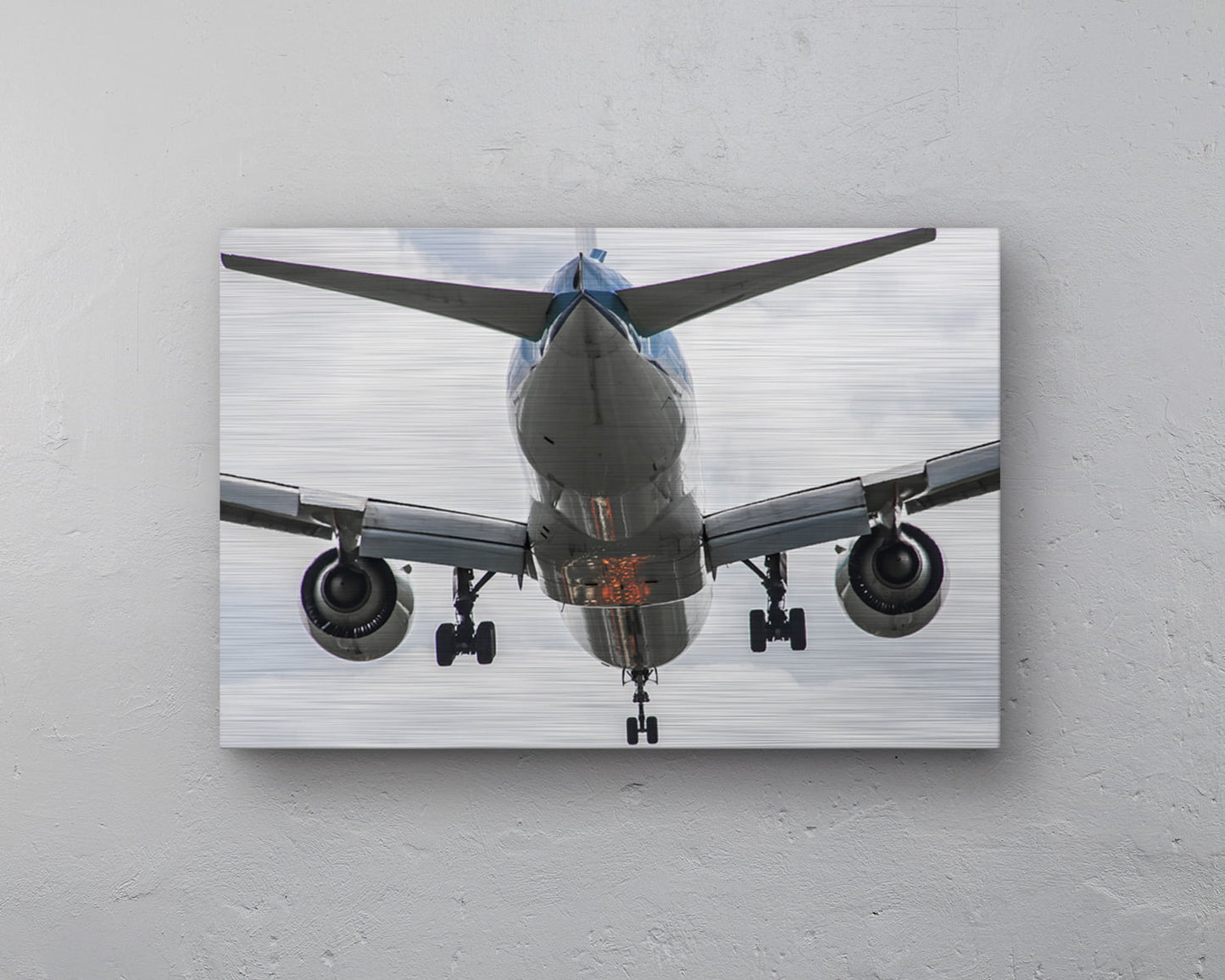 KLM Boeing 777-300 Belly shot Aluminium print - 60cm x 40cm