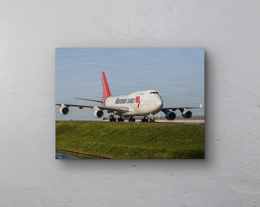 Martinair Boeing 747-400 Taxiënd Aluminium print - 40cm x 30cm