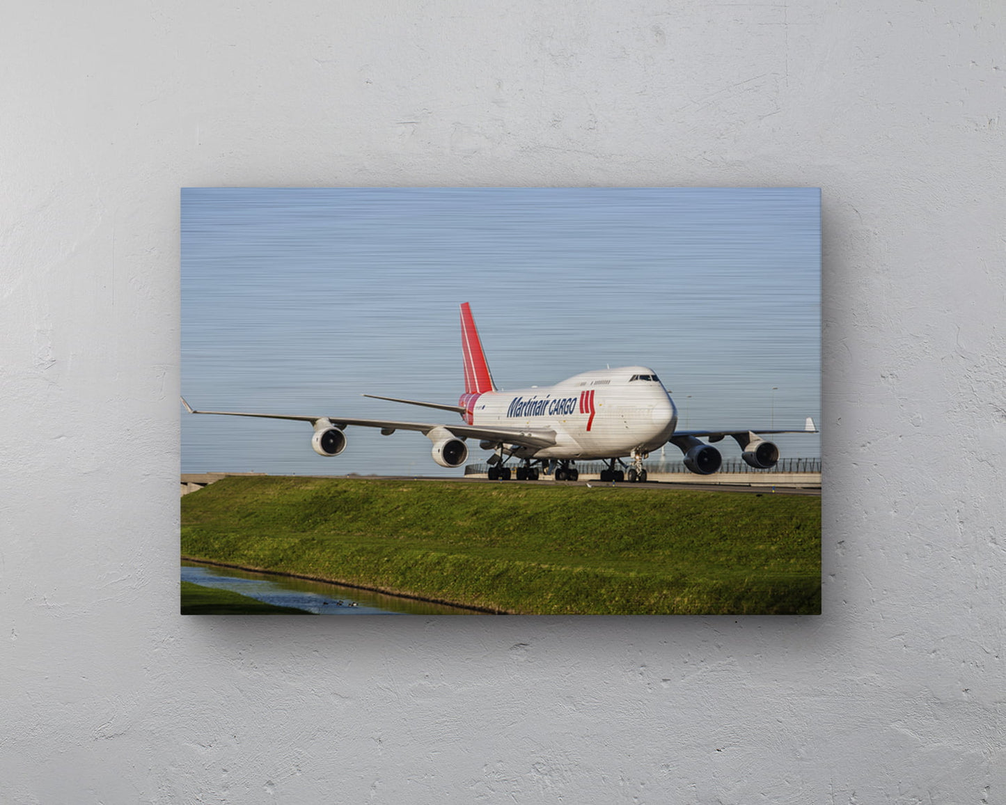 Martinair Boeing 747-400 Taxiënd Aluminium print - 60cm x 40cm