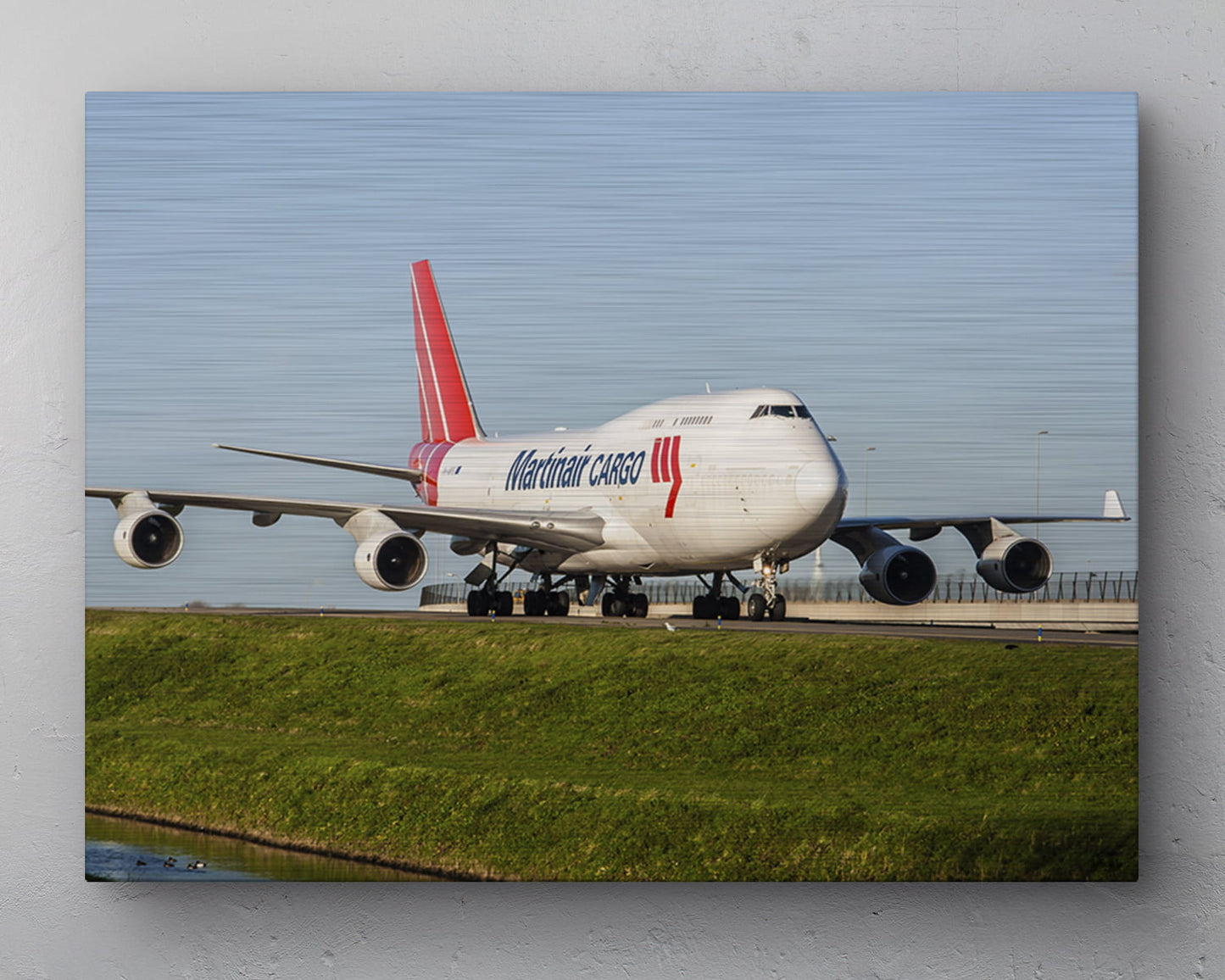 Martinair Boeing 747-400 Taxiënd Aluminium print - 80cm x 60cm